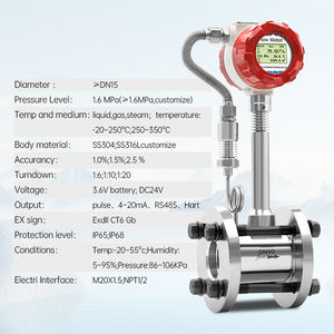 <span class=keywords><strong>Vortex</strong></span> flowmeter voor vloeibaar gas, stoom, flens 4-20mA uitgang, 1,5% nauwkeurigheid, LCD display - Product Image 5