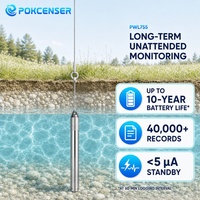 Enregistreur de données de niveau d'eau autonome PWL755 avec capteur de température pour la surveillance des nappes phréatiques