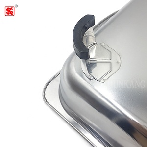 Hotel In Acciaio Inox A Buffet Scaldavivande Pentole Scaldavivande Buffet Pentole Calde Per Tenere in Caldo Il Cibo Con Visibile Coperchio In Vetro - Product Image 5