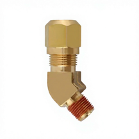Conector Neumático de Latón de 45 Grados, Conector de Línea de Aire NPT de Empuje Rápido para Sistema de Aire de Camiones y Remolques