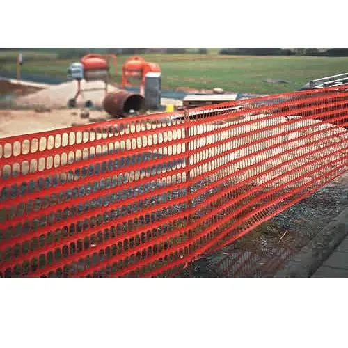 HDPEプラスチックオレンジメッシュフェンス/建設バリアネットガーデンフェンス
