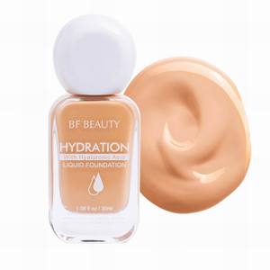 Base correctora 2 en 1 resistente al agua Halal, piel negra, cobertura completa, base líquida de hidratación con ácido hialurónico - Product Image 1