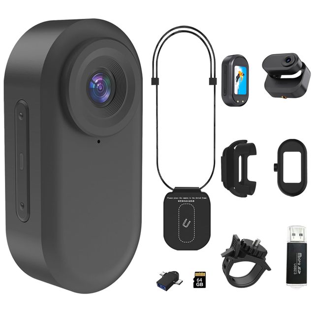 Mini 4K Wifi Sports Camera for Go Pro 360 Cycling Pov Recording Magnetic BodyCam with Thumb Action for Vlogging