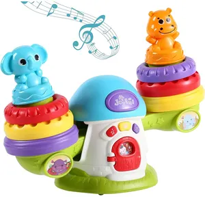 बच्चे संवेदी शैक्षिक संगीत स्टैकिंग संतुलन Teeter कंपना खिलौना बच्चों के लिए सुपरमार्केट के छल्ले
