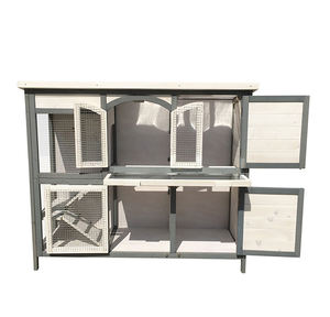 Cage d'arrière-cour à lapins en <span class=keywords><strong>bois</strong></span>, 4 places, extérieur - Product Image 2