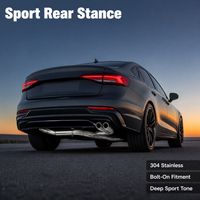 CSZ Exhaust Single Midpipe 304 Acier inoxydable 89mm pour BMW S55 M3 M4 F80 F82 3.0T Performance Tuning