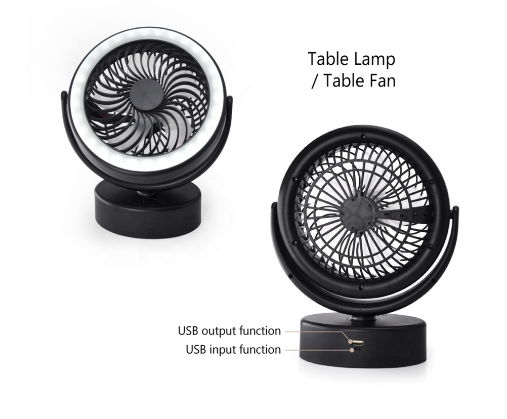2 In 1 Battery Outdoor 30LED Portable Camping Lights Ceiling Fan With Light