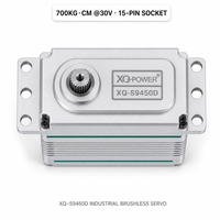 Servomoteur numérique étanche XQ-S9450D 700kg sans balais, engrenage en acier inoxydable, boîtier en aluminium, 30V pour robot