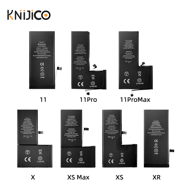 Excellent Battery Pack Factory for iPhone X XS XR XS Max 11 New Replacement Batteries OEM 4400mAh for iphone
