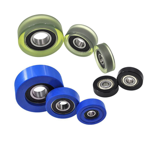 Alésage 5MM PU Roller <span class=keywords><strong>Wheel</strong></span> 5x22x7 5x22x9 5x17x10 5x20x6 5x24x5x16x8 5x18x8 Roue en caoutchouc enduit de polyuréthane - Product Image 1