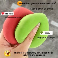 Éponge-coussin en forme de goutte JLY, compressible, en polyuréthane hydrophile, ne retient pas la poudre, épaisse, robuste et douce pour la peau