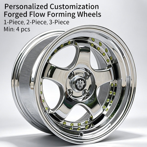 Jantes Flowtone 4/<span class=keywords><strong>5</strong></span> trous 4x100 5x114.3 16 18 pouces <span class=keywords><strong>5</strong></span> branches en alliage chromé pour Mercedes-Benz Toyota - Product Image 2