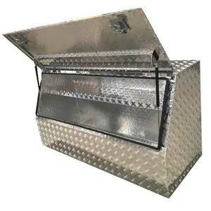 Boîte à outils pour lit de camion, plaque de damier en aluminium à haute qualité
