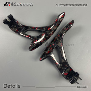 Volante Deportivo Personalizado de Fibra de Carbono Forjado Rojo con Pantalla LED para Infiniti G35 G35S G37 G37S Q60 IPL Q60S EX35 EX37 2007-2016 - Product Image 5