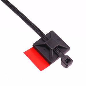 Protection UV noire Clips de fil auto-adhésifs solides pour l'extérieur Supports d'attache à glissière pour câble Attaches de fil collantes Gestion du <span class=keywords><strong>guide</strong></span>-câble - Product Image 6