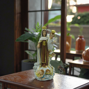 Estatua Religiosa Católica de la Virgen María y el Niño Jesús - Product Image 3