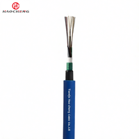 Câble à fibres optiques multimode MGTSV, structure torsadée A1a/A1b, gaine bleue PE, entièrement étanche, 2 à 144 fibres, bande en aluminium