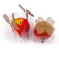 Cajas Para Pastel De plasico – boîtes à dragées transparentes pour cupcakes, pommes, coffrets cadeaux De mariage transparents en plastique Transparent, boîtes à cubes