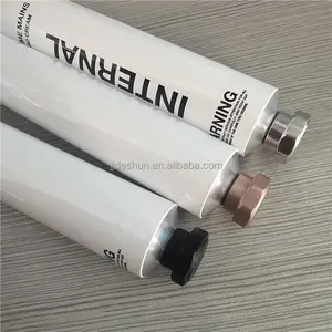 0 Plastic Tubes Package 100% Recyclable Aluminium Octagon Lids Pure Aluminium Collapsible Tubes With Rose Gold Cap