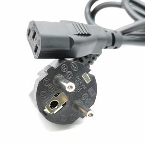 2 针欧洲插头电源线与 PVC 电缆 2M 1M - Product Image 5