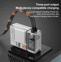 Chargeur portable USB C Power Bank 10000mah avec prise murale AC intégrée Power Bank 20000mah