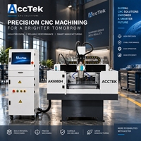 AccTek 6060 métal CNC routeur Atc 3 axes CNC gravure pour la fabrication de moules fraisage 3D Machine CNC métal routeur