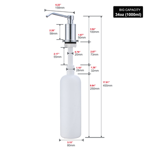 Hochwertiger Küchen-Schaumseifenspender 1000ml für Hotels, Schaumseifenspender für Waschbecken - Product Image 3