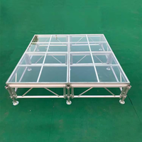 Scène mobile tout-terrain portable pour intérieur et extérieur, plateforme de scène pour mariage, concert, spectacle de lumière, divertissement