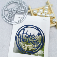 Fustelle in Metallo per Compleanno, per Scrapbooking e Creazione di Biglietti, Coltello per Fustellatura