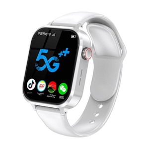Montre connectée S97 5G avec écran IPS rectangulaire, compatible tous réseaux, appels vocaux, <span class=keywords><strong>QQ</strong></span>, <span class=keywords><strong>WeChat</strong></span>, appels vidéo, paiement, assistant IA, pour étudiants, bracelet en silicone - Product Image 4