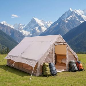 Tente Gonflable de 12 Mètres Carrés, Une Chambre, Espace Extra-Large, Camping Extérieur Parent-Enfant, Installation Facile, Colonne d'Air - Product Image 4