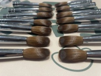 Pinceau à ongles en poils de Kolinsky 100 % pur, personnalisable avec logo, en acrylique, à poils ronds et plissés, pour manucure et poudre, tailles 6 à 22 – Offre spéciale USA