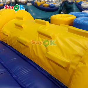 Carrera de obstáculos inflable de alta calidad para juegos de adultos, Mini carrera de obstáculos inflable de Wipeout gigante deportivo - Product Image 6