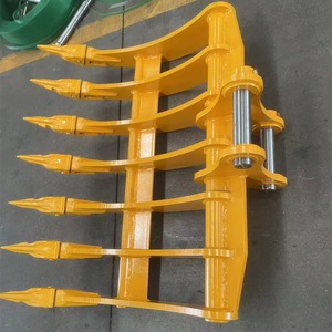 Râteau à racines inclinable pour excavateur personnalisé - Product Image 6