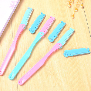 Recortador de cejas plegable Yi Xiaofan con cuchillas reemplazables, herramienta de modelado profesional de plástico con punta inclinada para maquillaje de belleza para mujeres - Product Image 3