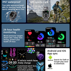 C20S Herren Smartwatch OLED Große Batterie Musikwiedergabe Fitness-Tracker BT Anruffunktion IOS Android Sport-Smartwatch für Neues IOS - Product Image 2