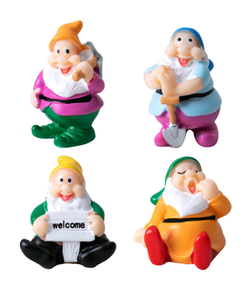 หุ่นเห็ดสีสันสดใสรูปปั้นคนตัวเล็กสำหรับตกแต่งสวนต้นแคระขนาดเล็ก - Product Image 1