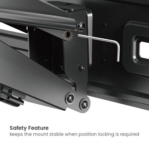 Suporte de TV Grande Ajustável em Altura para Lareira, Suporte de TV de Parede com Assistência de Molas, Compatível com TVs de 65 a 85 Polegadas - Product Image 4