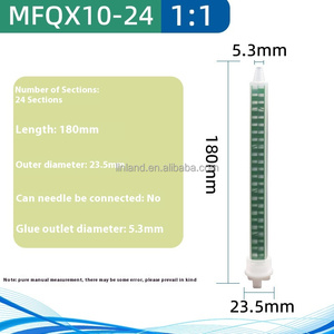 หลอดผสม MFQX8-24ฐานสีขาว1:1เครื่องผสมแบบคงที่แกนสีเขียวท่อผสมสี่เหลี่ยม - Product Image 3