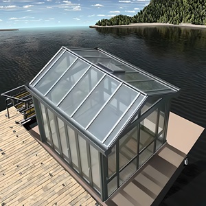 Hiện đại 4-mùa solarium màu xanh lá cây nhà chống UV Cửa Sổ Khung nhôm ngoài trời Vườn sunroom cho khu dân cư KHÁCH SẠN CĂN HỘ hội trường - Product Image 1