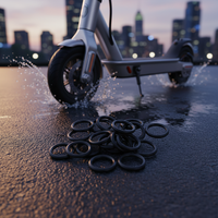 Joints d'étanchéité pour moteur de trottinette électrique, résistants à l'eau, à l'huile et à la chaleur, en caoutchouc FKM EPDM, tailles standard et personnalisées