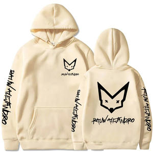 Cyberpunk Edgerunners Sweat à capuche 100% coton Éponge d'hiver surdimensionnée au crochet avec motif imprimé et techniques lavées longue longueur - Product Image 4