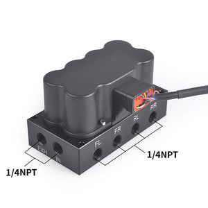 200 PSI groupe de <span class=keywords><strong>suspension</strong></span> pneumatique d'électrovanne automobile 1/4 NTP 3/8NTP avec contrôleur de poignée à 9 touches ligne 5m - Product Image 5