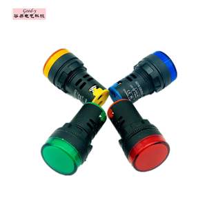 Fournisseur direct d'usine, indicateurs lumineux LED de puissance AD16-22D/S à grande échelle, 220V, indicateurs lumineux en plastique, trou de montage de 22 mm - Product Image 1