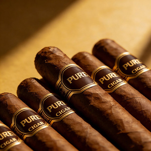 Etiqueta de Cigarros de Lujo, Personalizada, Impresa en Papel Artístico, con Estampado Dorado en Relieve, Adhesivo de Alta Calidad para Promoción - Product Image 4