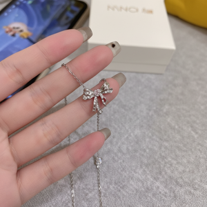 Vendita calda Trending farfalla fiore oro rosa collana pendente alla moda ragazze gioielli con rodiato ottone all'ingrosso - Product Image 1