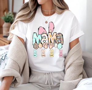 USA Warehouse Dropshipping Print on Demand Personalized Name Cute Nurse Mama Funny Happy <strong>Easter</strong> Gift Cotton Tshirt <strong>T</strong>-<strong>Shirt</strong> - Product Image 2