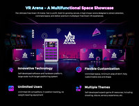 Equipo Comercial para Arena de Realidad Virtual 9D, Experiencia de Movimiento Libre en Equipo, Máquina de Juego de Disparos en Grupo para Parques de Diversiones Interiores