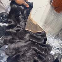 Cheveux humains bruts non traités en gros, cheveux indiens bruts alignés sur les cuticules, fournisseur en vrac