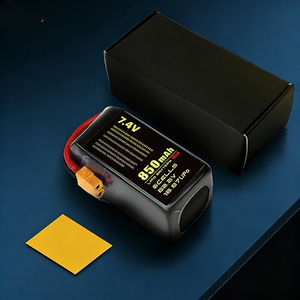 แบตเตอรี่โซลิดสเตท 100C High Discharge 7.4V 450mAh 2S รุ่น 850 200 รอบการใช้งาน สำหรับโดรนแข่งและโดรน RC Quadcopter - Product Image 4